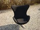 Egg chair designed by Arne Jacobsen Exhibition Model in black wool 5000 m2 
showroom