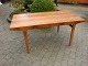Dining table in rosewood with extension plates Danish design 5000 m2 showroom