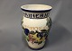 Aluminia "Kathrinebjerg Eddike W. Bähncke & co." vase of faience. No. 615/551. 
5000m2 showroom.