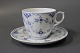 Royal Copenhagen blue fluted half lace cocoacup with saucer.
5000m2 showroom.