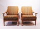 A pair of easy chairs in oak and upholstered with striped fabric by H. Brockmann 
Pedersen from the 1960s.
5000m2 showroom.
