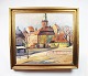 Large oil painting with village motif with unknown signature from 1958.
5000m2 showroom.