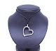 Necklace with pendant in the shape of heart of 925 sterling silver stamped JAa.
5000m2 showroom.
