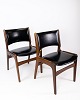 A set of 2 chairs - Teak - Black leather - Erik Buch - 1960
Great condition
