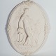 Plaster plate with motif of a woman and an angel, in great antique condition 
from the 1940s.
5000m2 showroom
