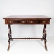 Desk in mahogany with red leather, in great antique condition from the 1930s. 
5000m2 showroom.
