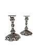 Set of two rococo candlesticks of hallmarked silver, in great antique condition 
from the 1920s. 
5000m2 showroom.
Great condition
