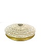 Lamp in brass and glass of Swedish design manufactured by Orrefors Glass Factory 
in the 1960s. 
5000m2 showroom.
Great condition
