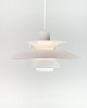 PH5 Pendant lamp Monochrome White designed by Poul Henningsen and produced by 
Louis Poulsen. 5000m2 exhibition.
Excellent condition
