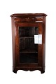 Antique late empire corner cabinet with shelves in mahogany from the 1840s.
Dimensions in cm: H: 154 W: 88 D: 56
Great condition
