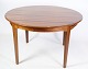 Rosewood dining table designed by Johannes Andersen manufactured at Uldum 
Møbelfabrik, 1960s.
Dimensions in cm: H: 72 Dia: 120
Great condition
