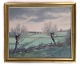 Painting, canvas, gold frame, landscape motif, L. Svensson 1930, 43x51.5
Great condition
