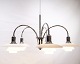 PH Bombardment crown - chromed metal - 5 arms - White opal glass shades - Louis 
Poulsen - Poul Henningsen - 1994s
Great condition
