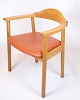Armchair - Model Form 75 - Cognac Leather Seat - Tappede Collections - Andreas 
Hansen - 1980s
