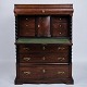 Secretary – Mahogany – Green Felt Cloth & Brass Handles – 4 Drawers – 1820s
