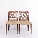 Set of Four Dining Chairs – Rosewood & Cream Leather – Ole Wanscher – A.J. Iversen – 1960s