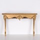 Wall Mounted Console Table in Gilded Wood with Carvings in Rococo Style from the 1920s