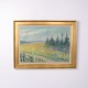 Painting on canvas with landscape motif in a gilt frame from 1969