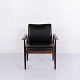 Diplomat 209 Armchair in Rosewood and Black Leather by Finn Juhl for France & Son