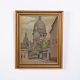 Oil Painting of Sacré Coeur in a Gilt Frame circa 1920s