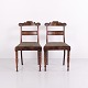 Pair of Antique Late Empire Mahogany Salon Chairs from the 1840s