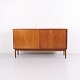 Danish Teak Sideboard with Sliding Doors, Drawers and Shelves from the 1960s