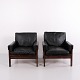 Poul Hundevad Attributed Lounge Chair in Rosewood and Leather from the 1960s