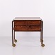 Attributed to Arne Vodder Small Freestanding Rosewood and Brass Chest / Sewing Table from the 1950s