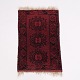 Small Red Persian Rug with Oriental Pattern and Fringes 94 x 64 cm