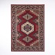 Persian Inspired Oriental Rug with Geometric Medallion Pattern