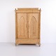 Antique Pine Wardrobe with Carved Details from the 20th Century