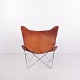 Bat Lounge Chair in Cognac Leather and Steel from the 1960s
