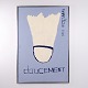 Painting on Canvas with Shuttlecock and the Text “Doucement” by Mia Norman 155 x 105 cm