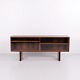 Ib Kofod-Larsen Low Rosewood Sideboard / Shelving Unit with Glass Doors for Faarup Møbelfabrik