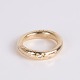 Ole Lynggaard Love ring in 18-carat gold with a diamond heart and 6 diamonds along the band