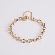 Ole Lynggaard gold bracelet in 14 karat gold with iconic figure-eight links and original clasp