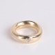 Ole Lynggaard Love ring in 14 karat gold with diamond heart