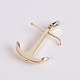 Ole Lynggaard Anchor Pendant 14 Karat Gold