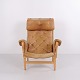 Bruno Mathsson Pernilla 69 Lounge Chair in Beech, Leather and Canvas for Dux
