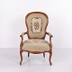 French Louis XV Style Armchair with Floral Upholstery circa 1890–1920