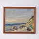 Coastal Landscape Painting with Rocks and Sea 44 x 53 cm