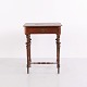 Small Antique Side Table with Drawer and Turned Legs 19th Century