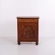 Small Antique Mahogany Cabinet with Burl Veneer 19th Century