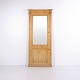 Antique Pine Wall Mirror with Pilasters and Architectural Frame 19th Century 195 x 78 cm