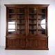 Large Antique Oak Library Bookcase with Sliding Glass Doors circa 1890–1910