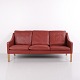 Børge Mogensen Model 2209 Vintage Leather Three Seater Sofa for Fredericia