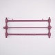Antique Painted Wooden Wall Rack with Turned Details circa 1900