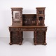 Monumental Renaissance Revival Desk with Carved Superstructure circa 1880–1900