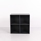 Montana Model 1112 Black Shelving Unit by Peter J. Lassen 70 x 70 cm