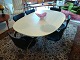 Piet Hein super-ellipse 
Dining table with two plates 120 * 180 additional plates 60 cm look like new 
5000 m2 showroom